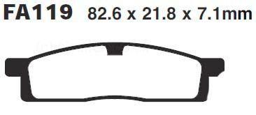 BRAKE PADS STD FA119 EBC