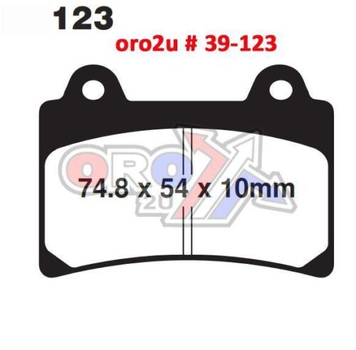 BRAKE PADS DISC SEMI-METAL, KYOTO S1242 (EBC FA123)