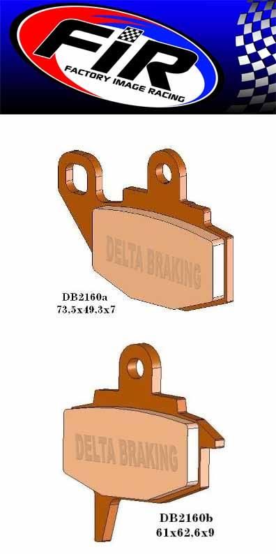 BRAKE PADS MINERAL ORGANIC M DB2160-M, BP016M01B