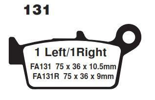 BRAKE PADS SINTERED NITRO, MOTO-MASTER 091821, 39-131