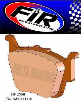 BRAKE PADS SINTERED METAL HD [FA373R, FA714SV], QD-D EXTREME, DB2580 QD-D