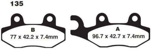 BRAKE PADS SINTERED NITRO, MOTO-MASTER 091921, 39-135