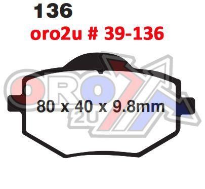 BRAKE PADS DP BRAKES HARD, DP417 BRAKES Premium Sintered, 39-136