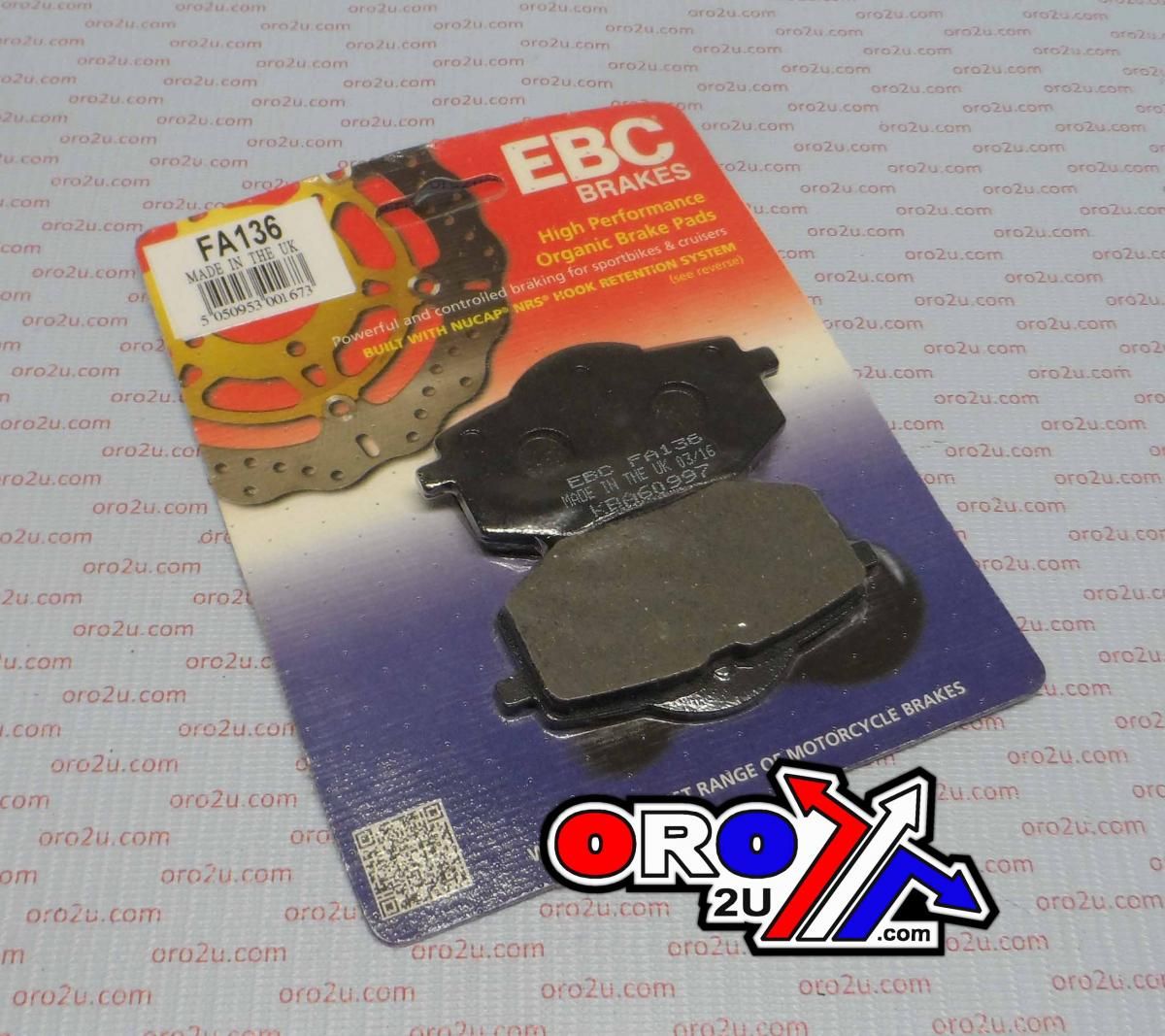 BRAKE PADS EBC FA136 39-136 - Image 2