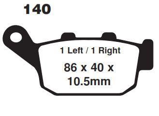 BRAKE PADS SINTERED METAL, SIFAM S1070N
