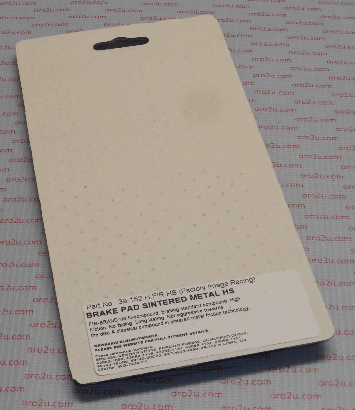 BRAKE PADS SINTERED METAL HS, MX-N HIGH FRICTION, 39-152.H.ORO, DB2210-N - Image 3