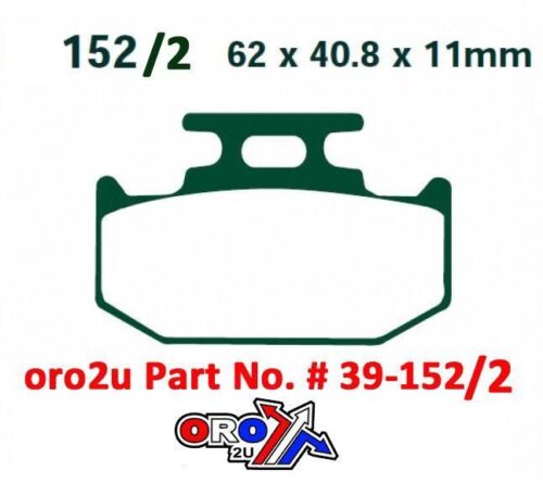 BRAKE PADS STD MOTO-MASTER, SEMI-METALLIC STD 092811