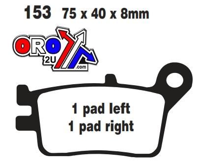 BRAKE PADS EBC FA153