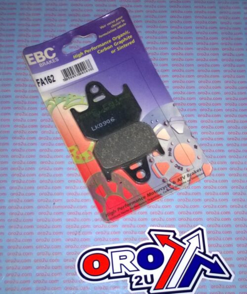 BRAKE PADS STD KEVLAR ORGANIC, EBC FA162 SEMI-METAL BLACK