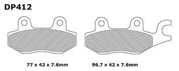 BRAKE PADS SINTERED DP BRAKES, DP412Premium 41-412.H.DP, 39-165
