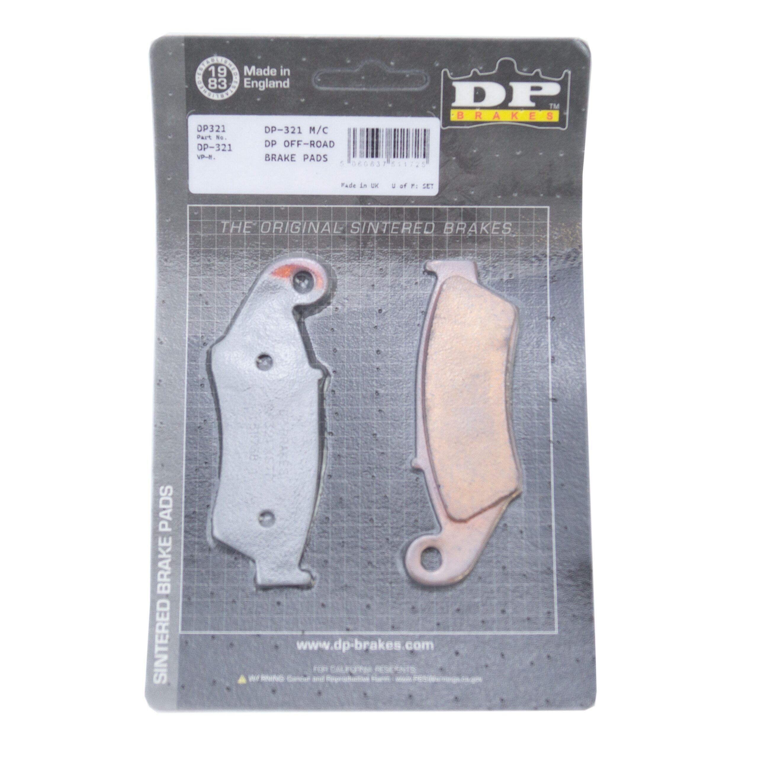 BRAKE PADS SINTERED DP BRAKES, DP321 Premium - Image 3