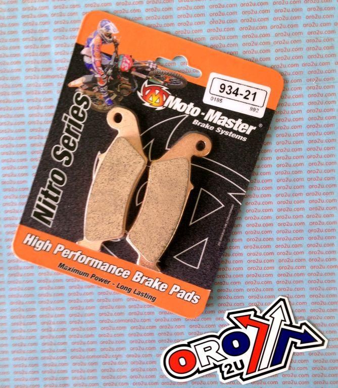 BRAKE PADS SINTERED NITRO, MOTO-MASTER 093421, 39-185, FA185, FA389