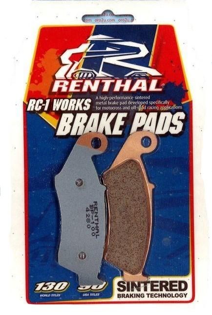 BRAKE PADS SINTERED RC-1, RENTHAL BP-100, BP100 WORKS