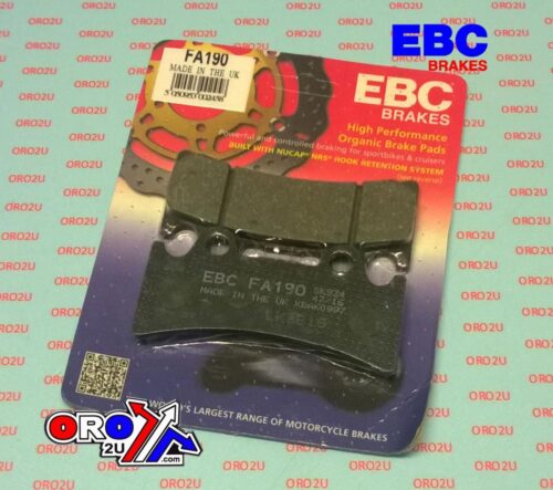BRAKE PADS STD SEMI-METAL, EBC FA190