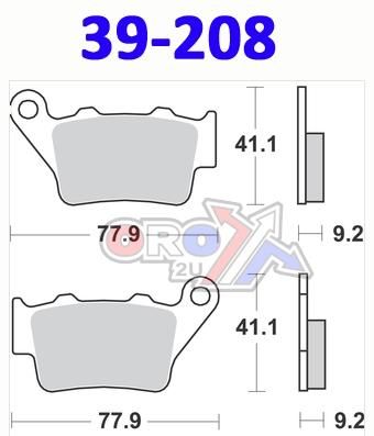 BRAKE PADS STD KTM/BMW/HUSKY, MOTO-MASTER 093211 - Image 4