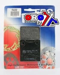 BRAKE PADS STD KEVLAR ORGANIC, EBC FA222 BLACK