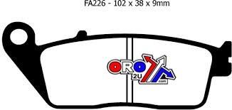 BRAKE PADS STD KEVLAR ORGANIC, EBC FA226 BLACK