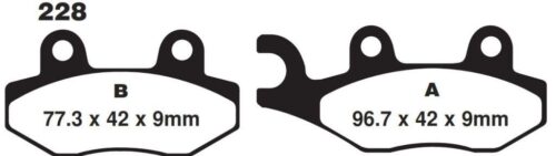 BRAKE PADS SINTERED METAL, SIFAM S1040BN GOLD (FA228HH), VD340