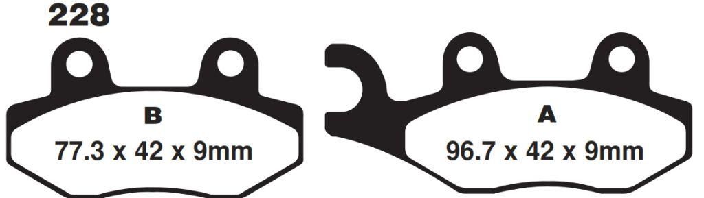 BRAKE PADS SINTERED METAL, SIFAM S1040BN GOLD (FA228HH), VD340