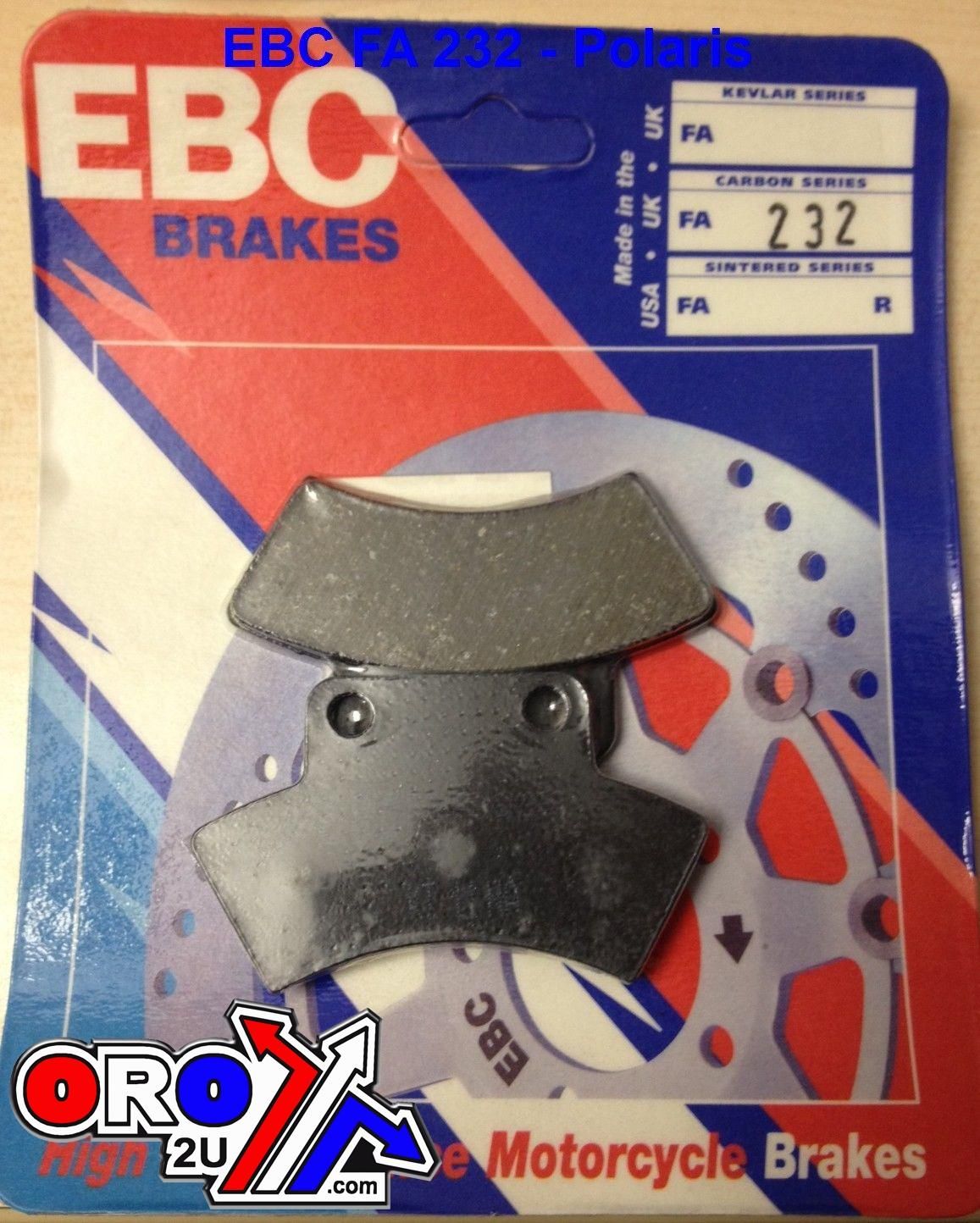BRAKE PADS FA232 EBC FA232TT - Image 2
