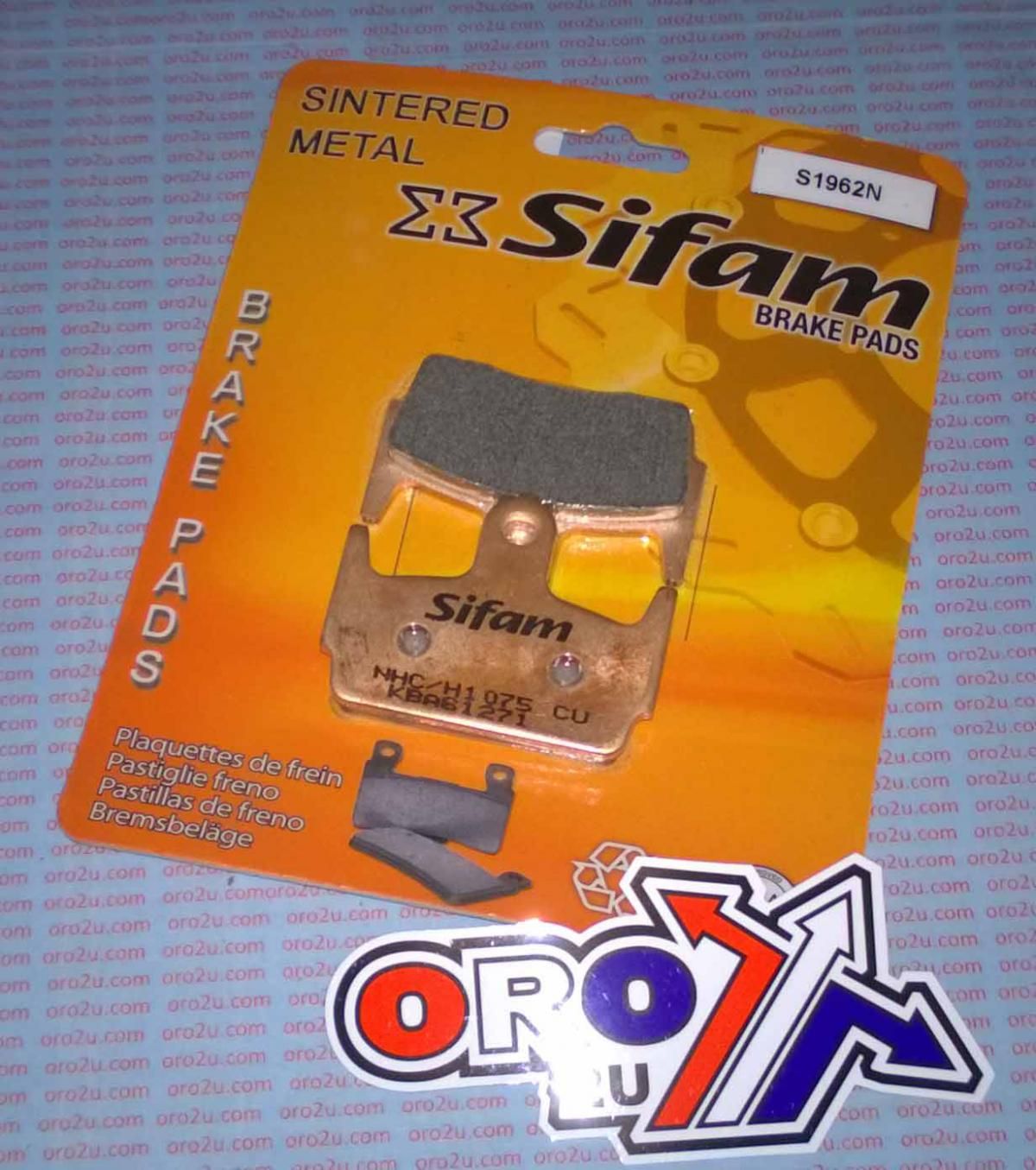 BRAKE PADS DISC SINTERED METAL, SIFAM S1962N (SFA234) - Image 2