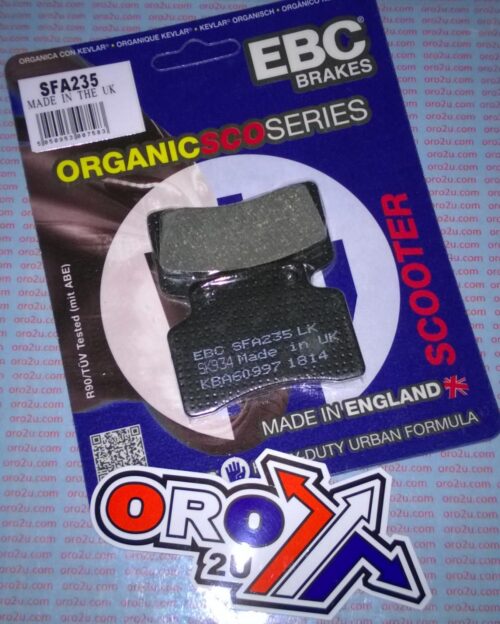 BRAKE PADS STD SCOOTER ORGANIC, SFA235 EBC
