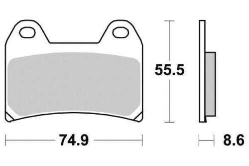 BRAKE PADS SINTERED METAL, SIFAM S1262N (FA244)