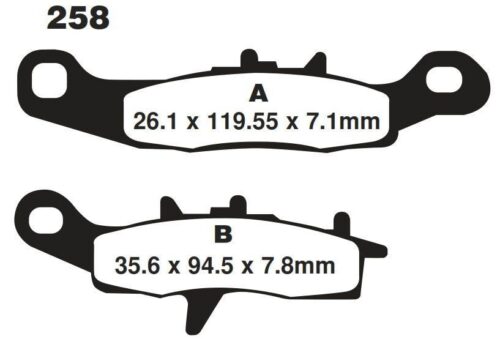 BRAKE PADS SINTERED DP BRAKES, DP326 Premium 41-326.H.DP