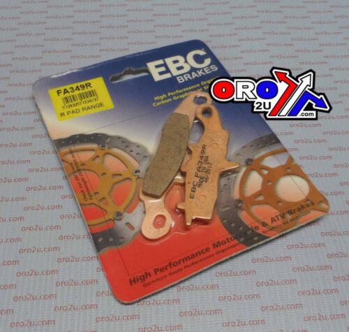 BRAKE PADS SINTERED EBC FA349R, RACING GOLD 41-326.H.EBC, 39-258
