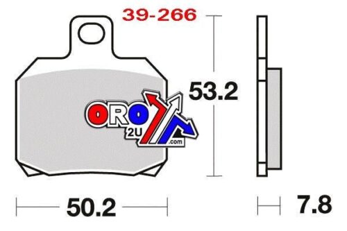 BRAKE PADS DISC SEMI-METAL, KYOTO S1110 (FA266)