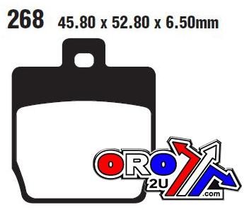 BRAKE PADS STD SCOOTER ORGANIC, SFA268 EBC SCOOTER