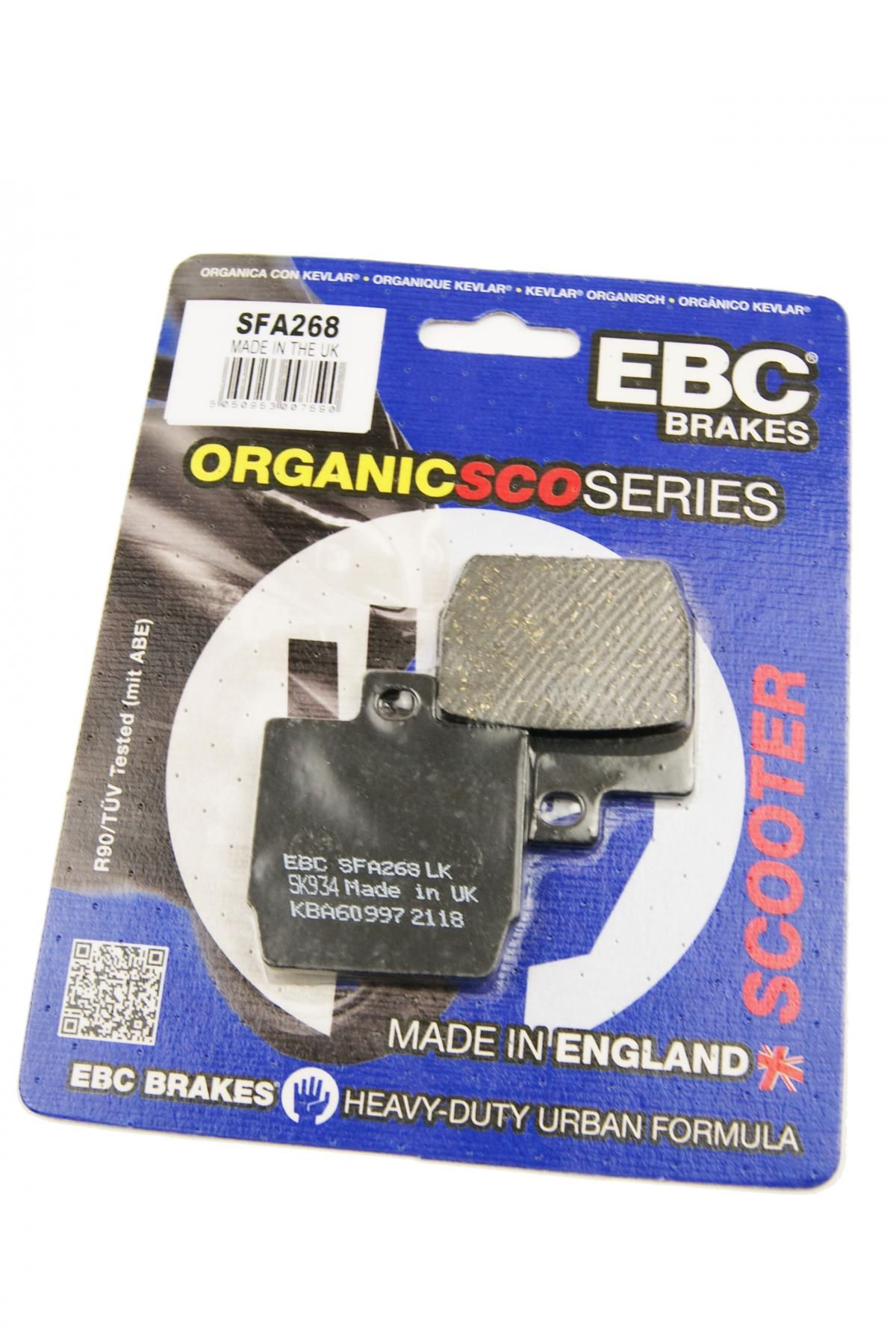 BRAKE PADS STD SCOOTER ORGANIC, SFA268 EBC SCOOTER - Image 3