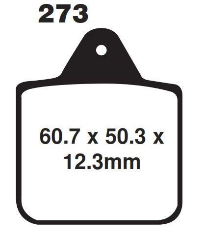 BRAKE PADS SINTERED EBC FA273R
