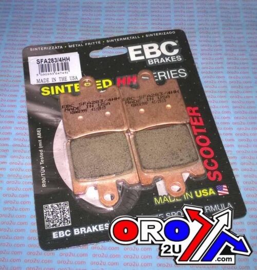 BRAKE PAD SET SCOOTER SINTERED, EBC SFA283/4HH SET 4 PADS