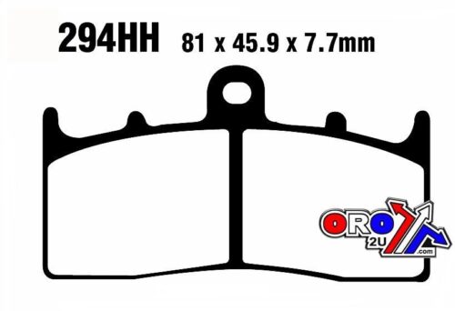 BRAKE PADS SINTERED METAL, EBC FA294HH GOLD