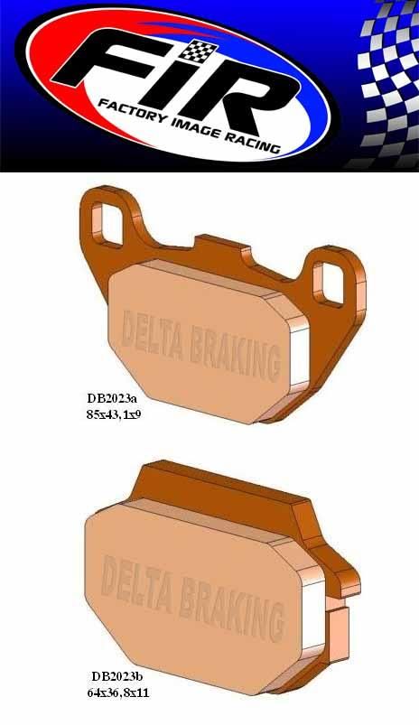 BRAKE PADS SEMI-METALLIC SM DB2023 SM, BP091SM0F