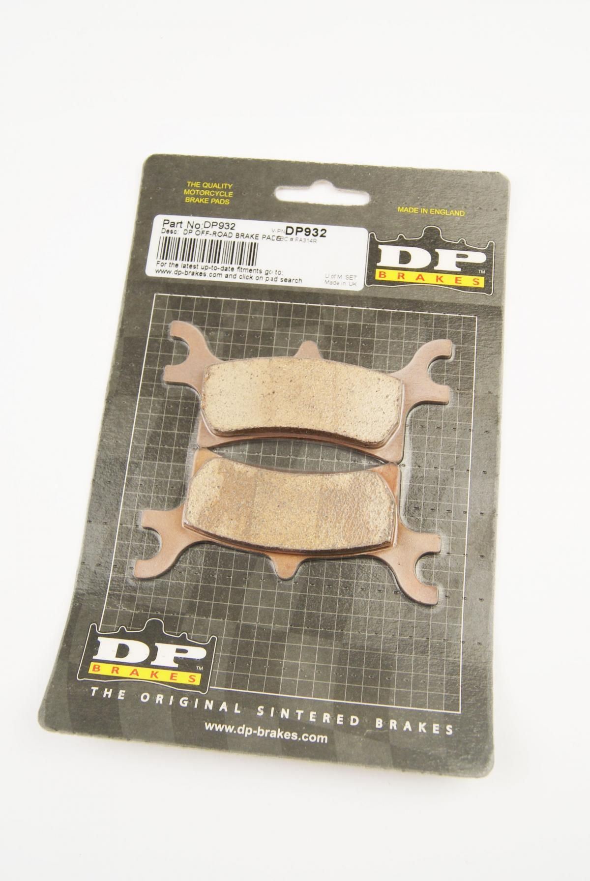 BRAKE PADS DP BRAKES HARD, DP932 Premium Sintered, 39-314