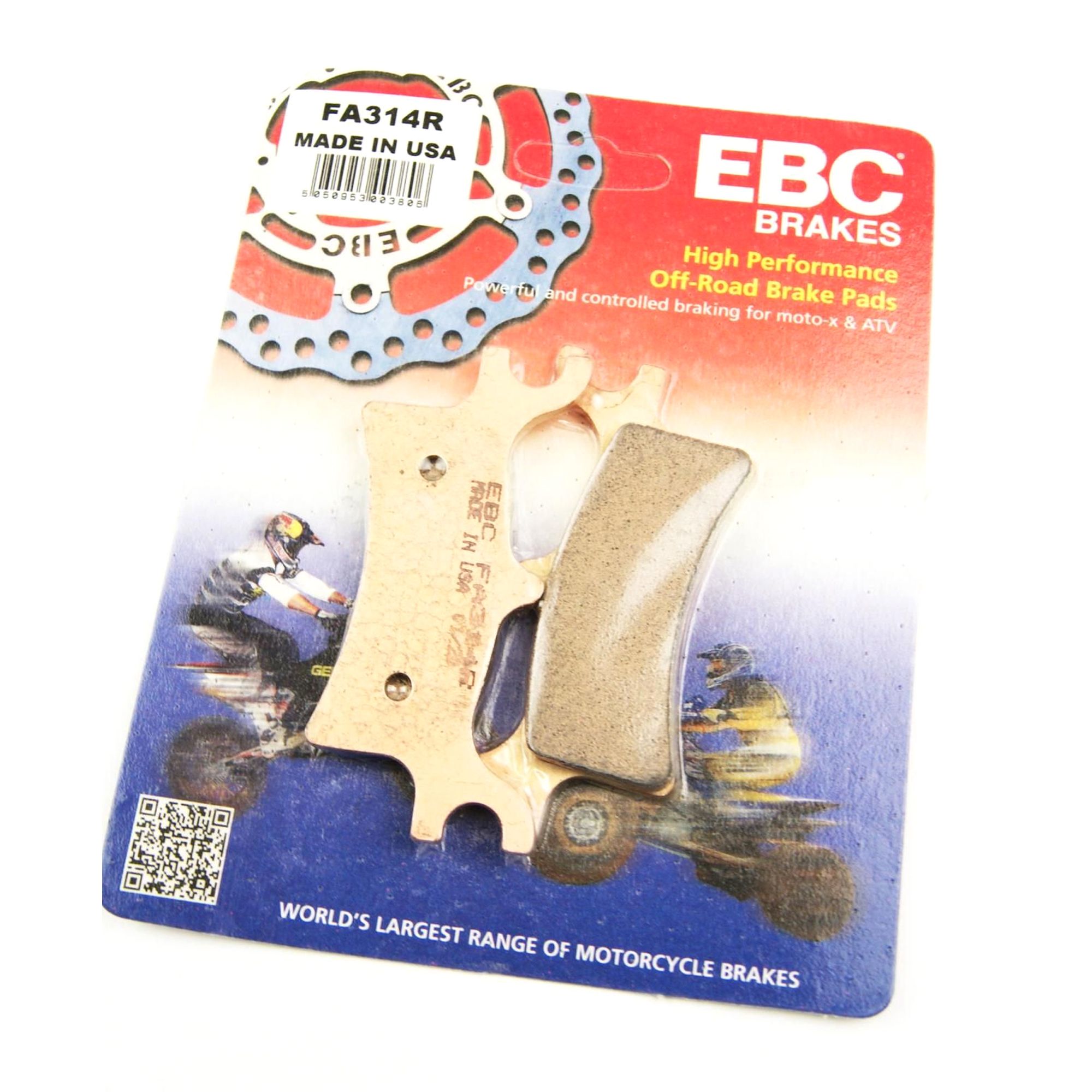 BRAKE PADS SINTERED METAL GOLD, EBC FA314R, POLARIS, 39-314 - Image 2