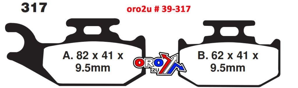 BRAKE PADS DP BRAKES HARD, DP919 Premium Sintered, 39-317 - Image 3