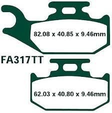 BRAKE PADS STD FA317TT EBC, FRONT RIGHT HAND SIDE