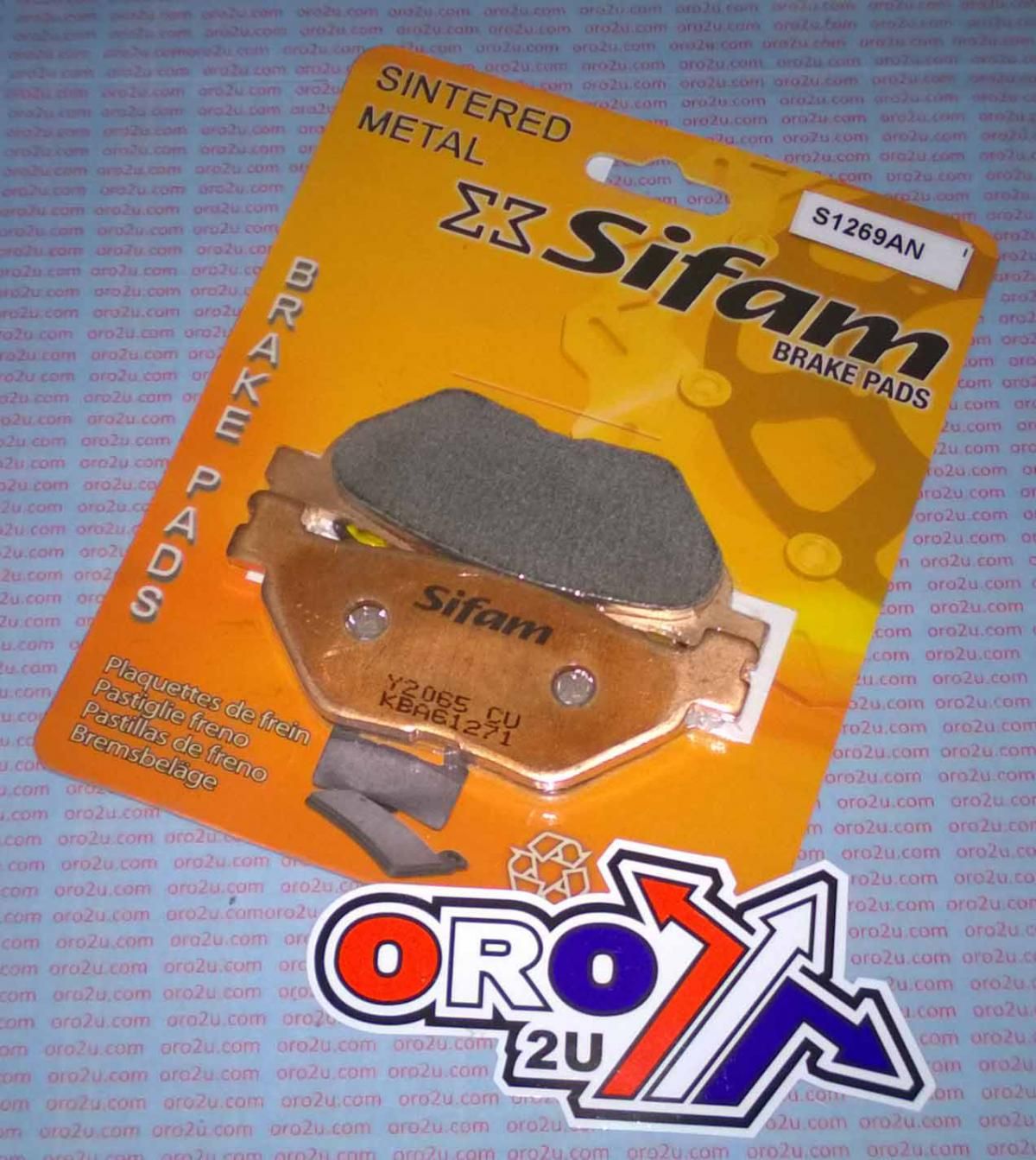 BRAKE PADS DISC SINTERED METAL, SIFAM S1269AN (FA319/2) THICKNESS 9.50mm, 39-319/2 FA319/2 - Image 2