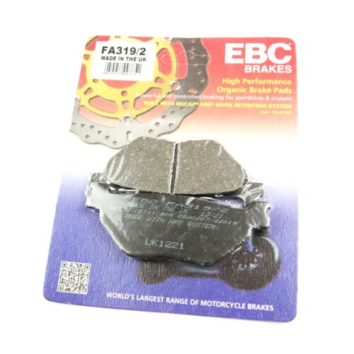 BRAKE PADS FA319/2 EBC, EBC FA319/2, THICKNESS 9.5mm