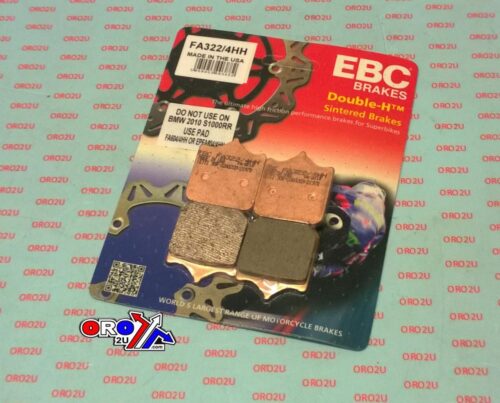 BRAKE PADS SINTERED METAL, EBC FA322HH SET/4 PCS