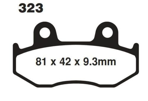 BRAKE PADS SEMI-METAL YAM/SUZ, MOTO-MASTER 095811