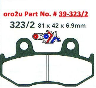 BRAKE PADS STD HONDA XL, XLR, MOTO-MASTER 090411 STD - Image 2