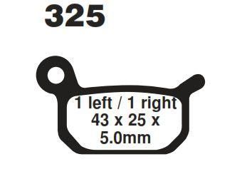 BRAKE PADS STD MOTO-MASTER, SEMI-METALLIC STD 094711