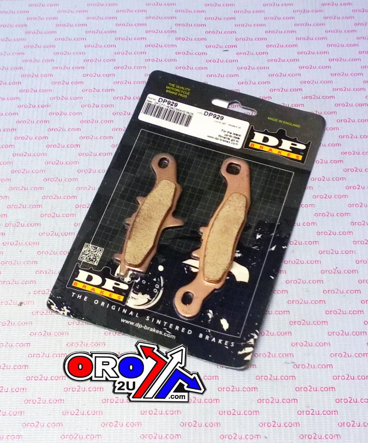 BRAKE PADS SINTERED DP BRAKES, DP929 Premium 41-929.H.DP