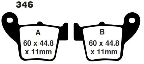 BRAKE PADS SINTERED NITRO, MOTO-MASTER 094322, 39-346