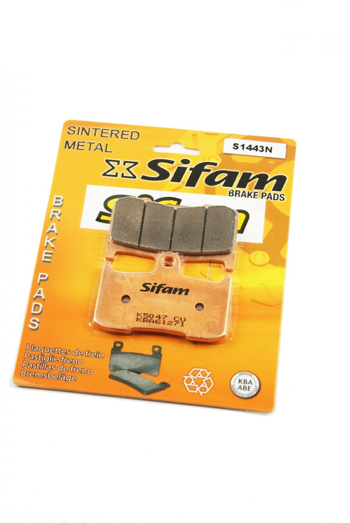 BRAKE PADS DISC SINTERED METAL, SIFAM S1443N (FA347)