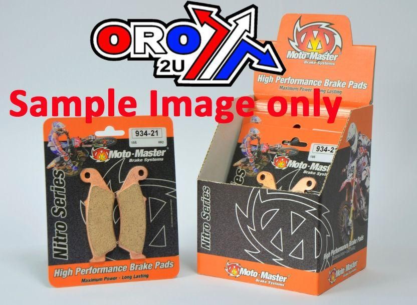 BRAKE PADS SINTERED NITRO, MOTO-MASTER 098221, 39-354 - Image 2